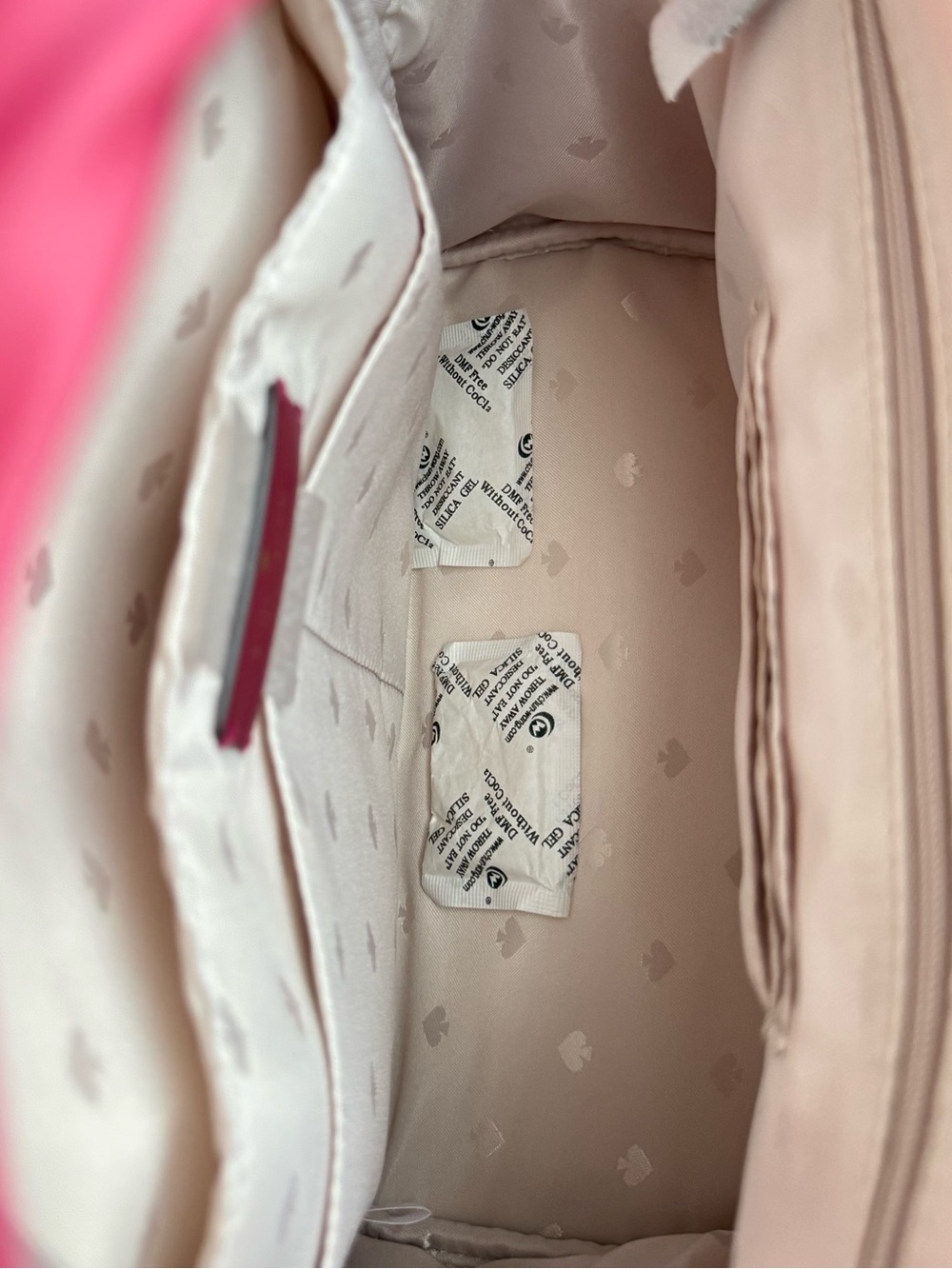 Kate Spade Chelsea Pink and Red Nylon Backpack $299 - Picture 7 of 8